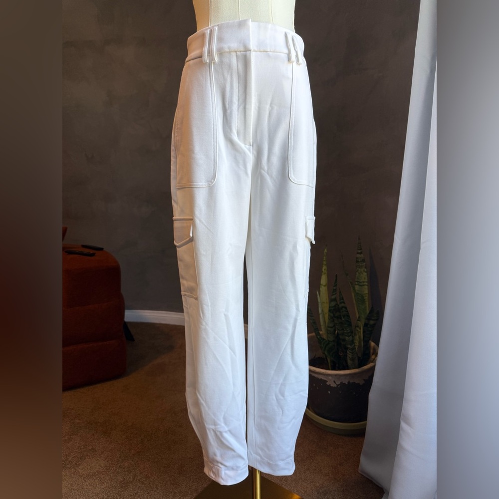 Express White Utility Cargo Pants - Modern Streetwear